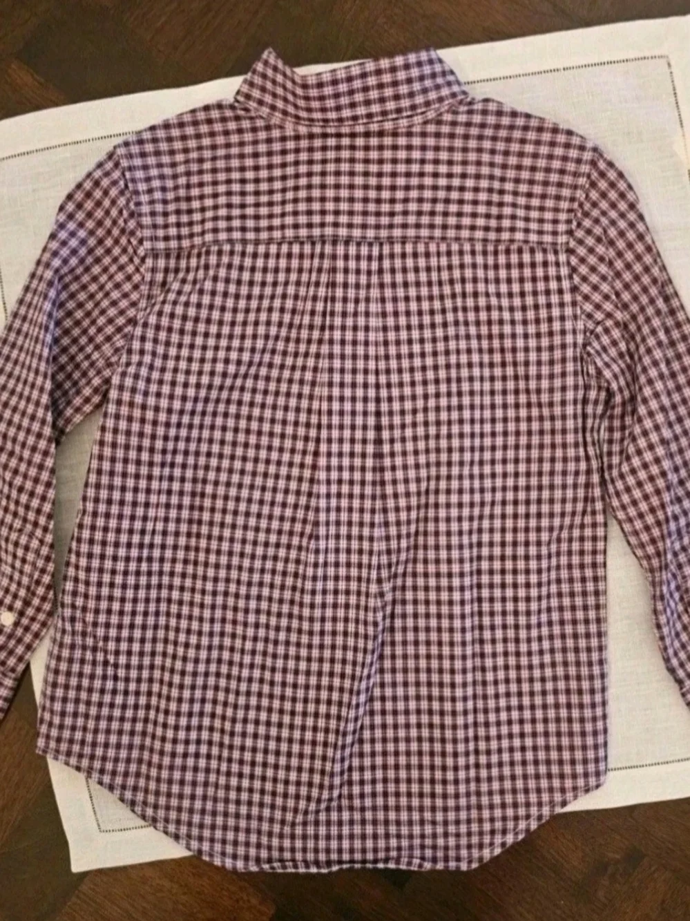 Polo Ralph Lauren Boys Long Sleeve Plaid Button Down Shirt Size 5 Red Blue
